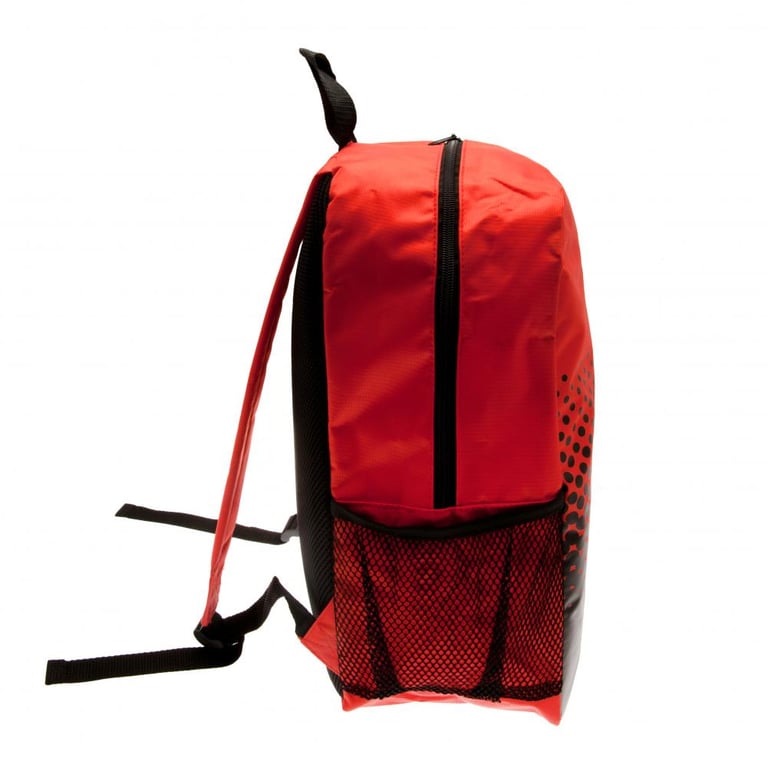 Manchester United FC Fade Design Backpack - Padded Back Panel and Adjustable Straps