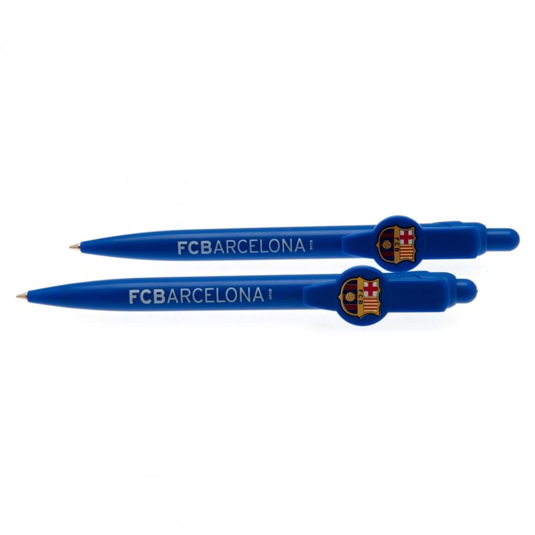FC Barcelona Official 2pk Blue Ballpoint Pen Set with Crest