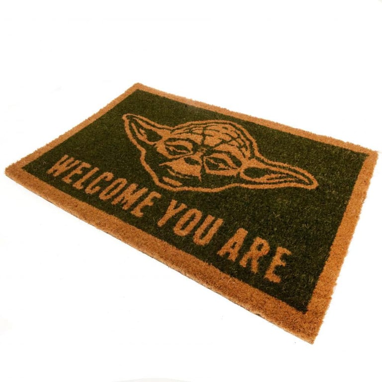 Yoda Star Wars Green Coir Doormat - Durable Indoor/Outdoor Welcome Mat