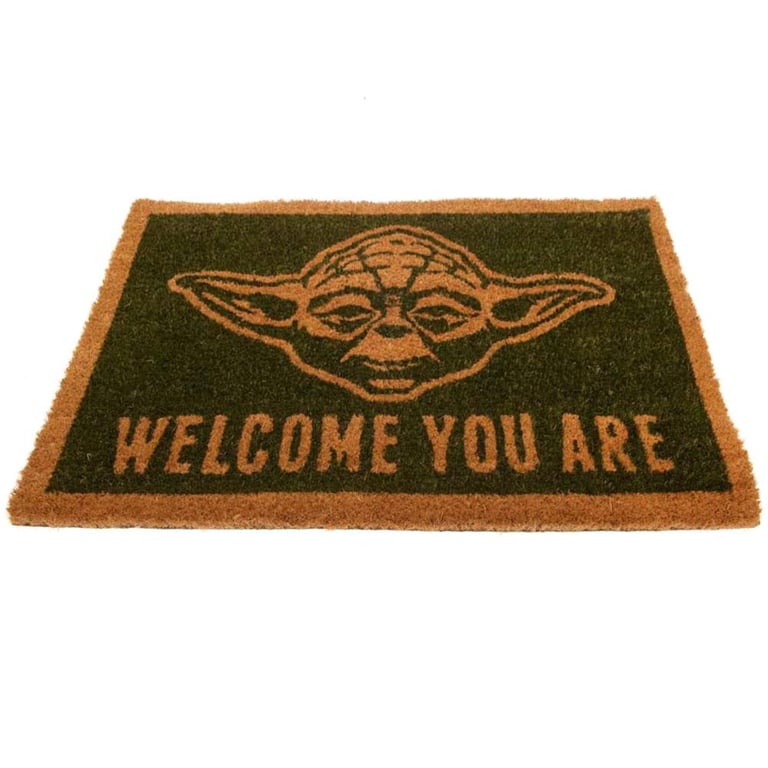 Yoda Star Wars Green Coir Doormat - Durable Indoor/Outdoor Welcome Mat