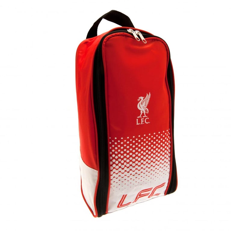 Liverpool FC Fade Design Boot Bag - Large Capacity Wipe Clean Polyester Storage