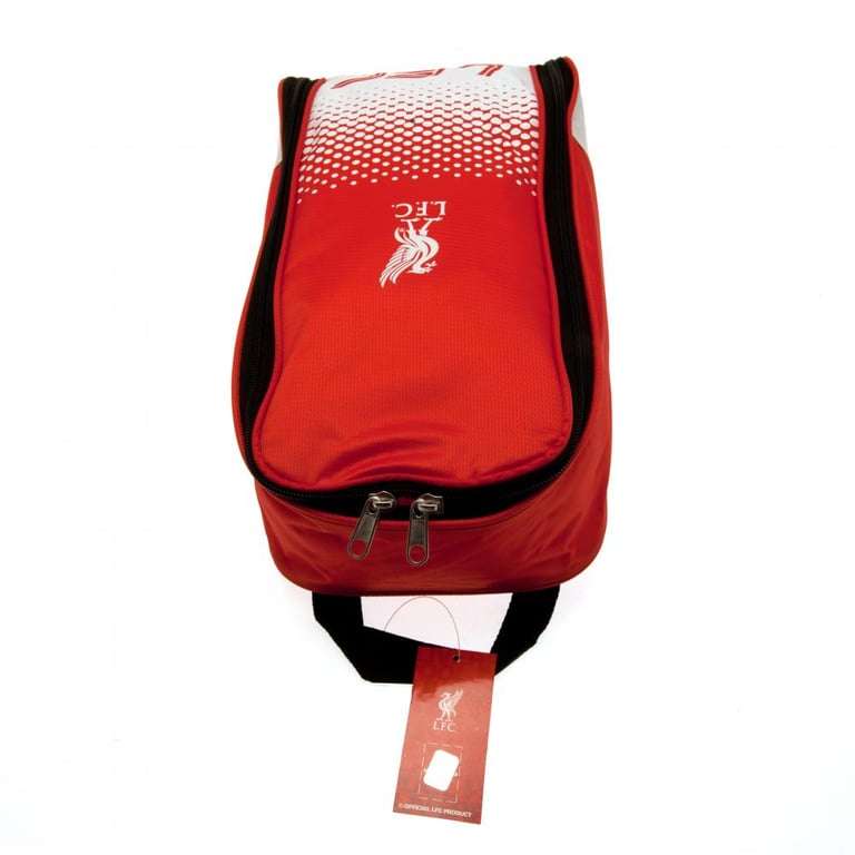 Liverpool FC Fade Design Boot Bag - Large Capacity Wipe Clean Polyester Storage