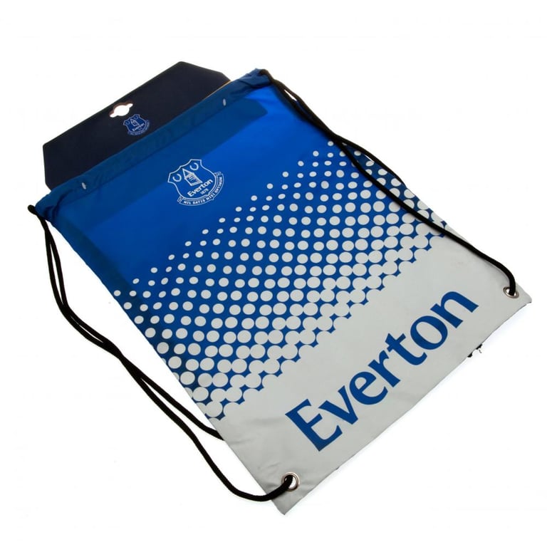 Everton FC Fade Design Gym Bag with Club Crest and Drawstring Closure