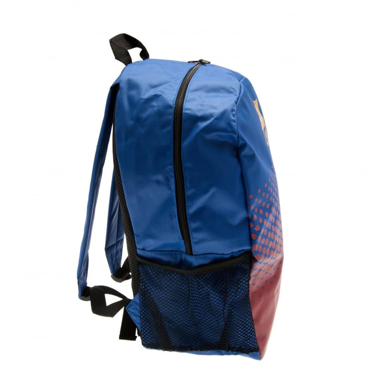 FC Barcelona Padded Back Panel Fade Design Backpack - Adjustable Straps & Main Compartment