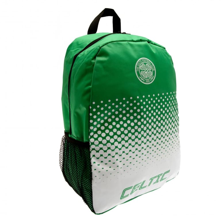 Celtic FC Fade Design Padded Backpack - Adjustable Straps & Double Zipped Main Compartment