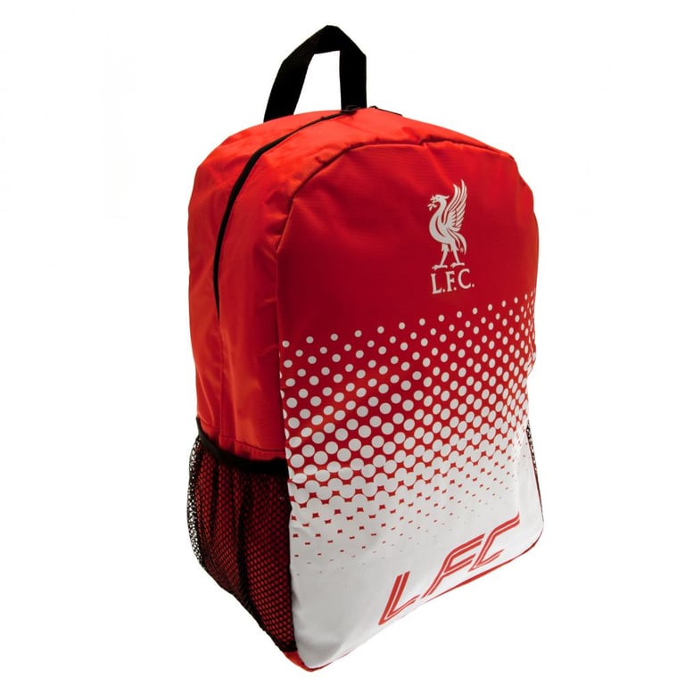 Liverpool FC Fade Design Backpack with Padded Back Panel and Adjustable Straps