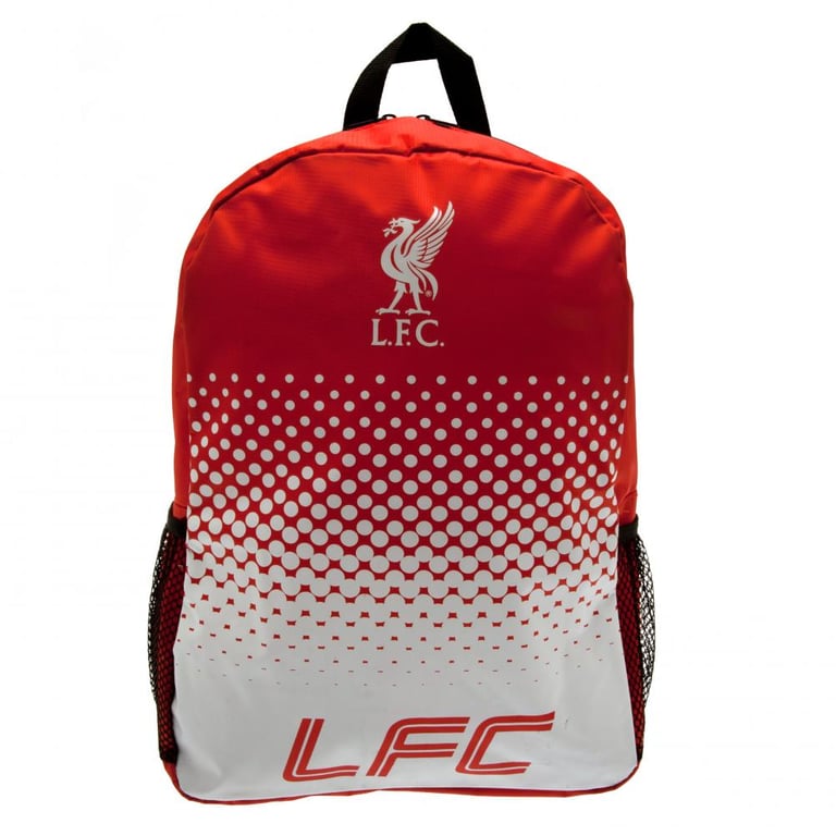 Liverpool FC Fade Design Backpack with Padded Back Panel and Adjustable Straps