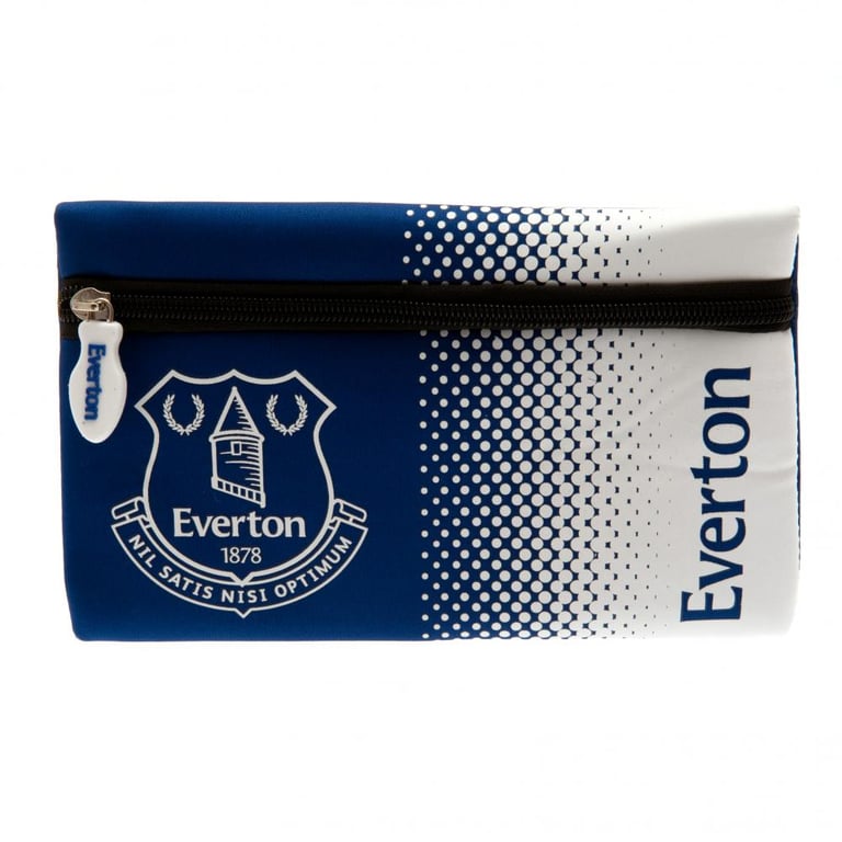 Everton FC Neoprene Pencil Case - Large Crest Design, Blue & White Fade