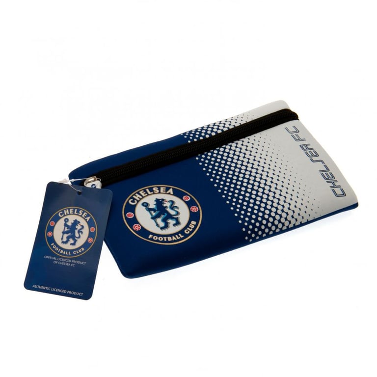 Chelsea FC Neoprene Zipped Pouch Pencil Case with Colour Crest and Fade Design