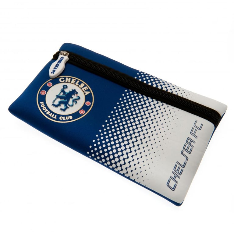 Chelsea FC Neoprene Zipped Pouch Pencil Case with Colour Crest and Fade Design