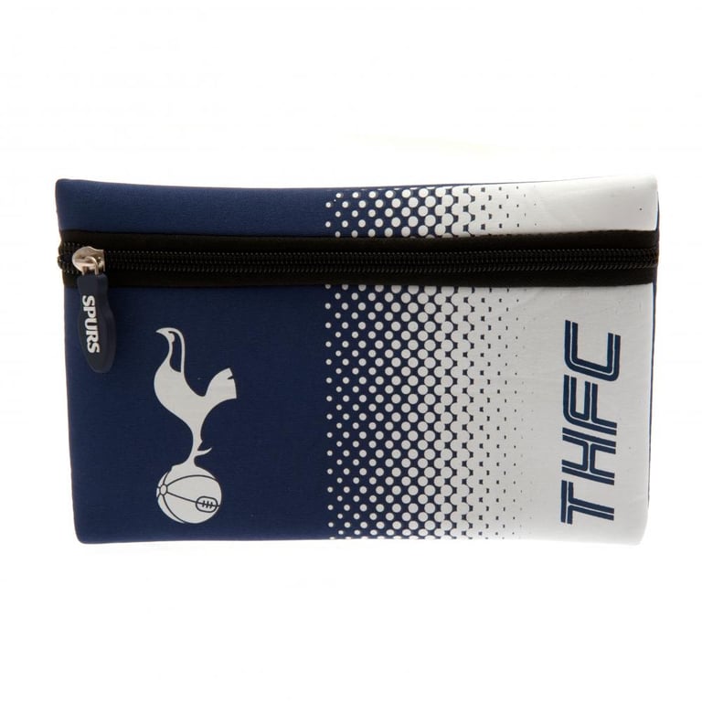 Tottenham Hotspur FC Neoprene Zipped Pencil Case - Navy White Fade Design