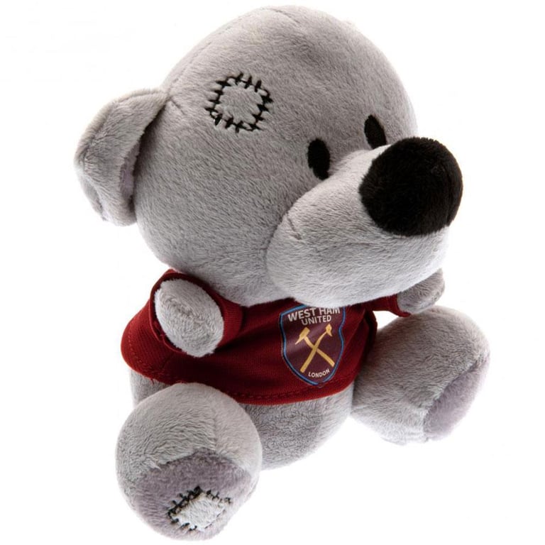 West Ham United FC Timmy Bear - Soft Plush Bear with Claret T-Shirt and Crest