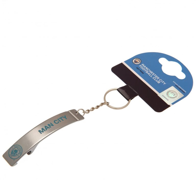 Manchester City FC Metal Alloy Sleek Bottle Opener Keyring