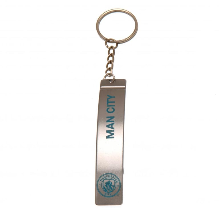 Manchester City FC Metal Alloy Sleek Bottle Opener Keyring