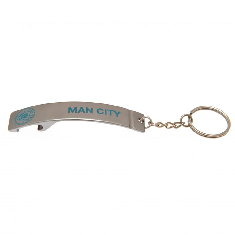 Manchester City FC Metal Alloy Sleek Bottle Opener Keyring