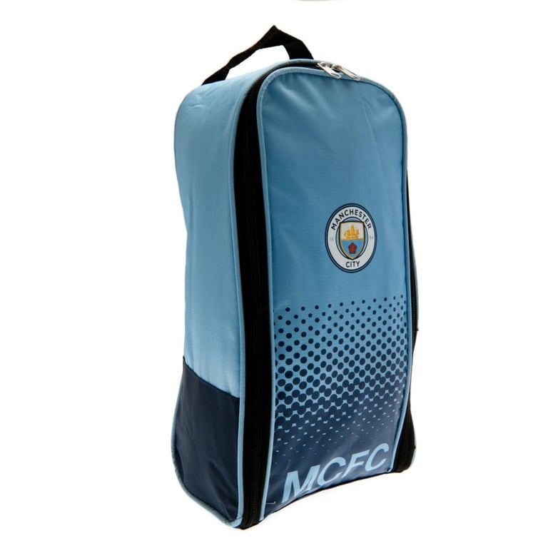 Manchester City FC Fade Boot Bag - Large Zipped Storage with Full Colour Club Crest