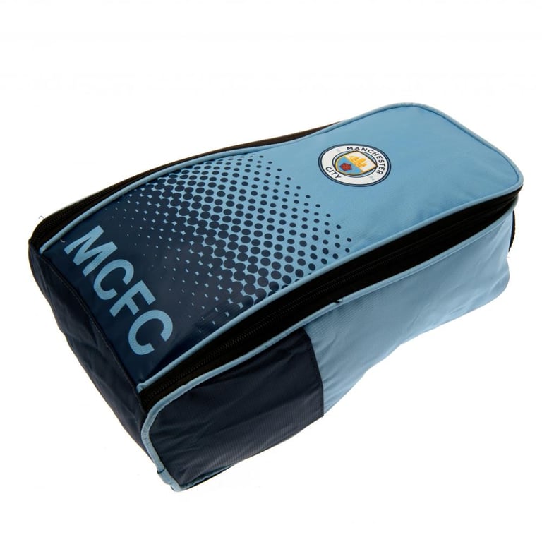 Manchester City FC Fade Boot Bag - Large Zipped Storage with Full Colour Club Crest