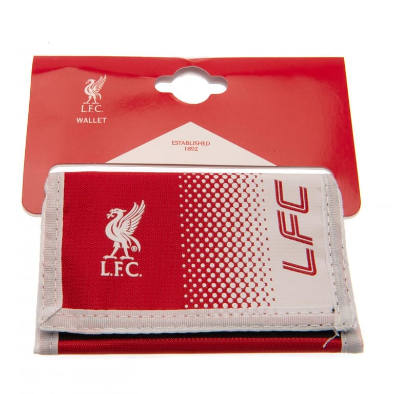 Liverpool FC Fade Design Wallet - Compartmentalized Liverbird Crest and LFC Text Wallet