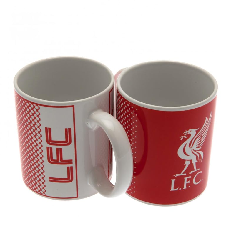 Liverpool FC Fade Ceramic Coffee Mug with Club Crest Design