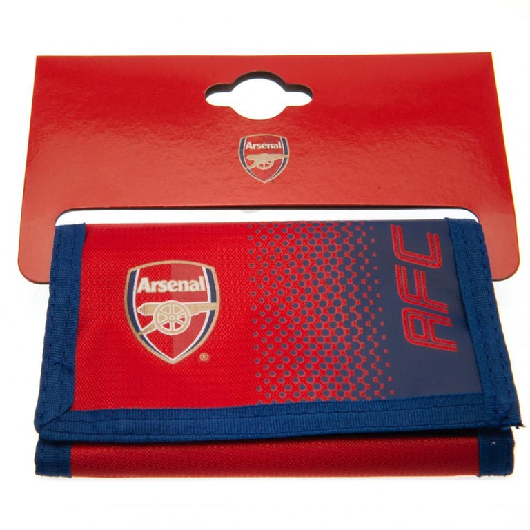 Arsenal FC Fade Design Wallet - 5 Compartment External Pocket with Full Colour Club Crest