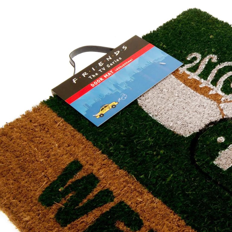 Central Perk Green Coir Doormat - Durable and Non-Slip Outdoor Entrance Mat