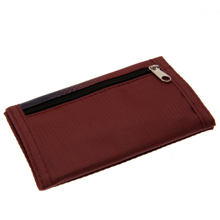 West Ham United FC Fade Design Wallet - 5 Compartment External Zipped Pocket