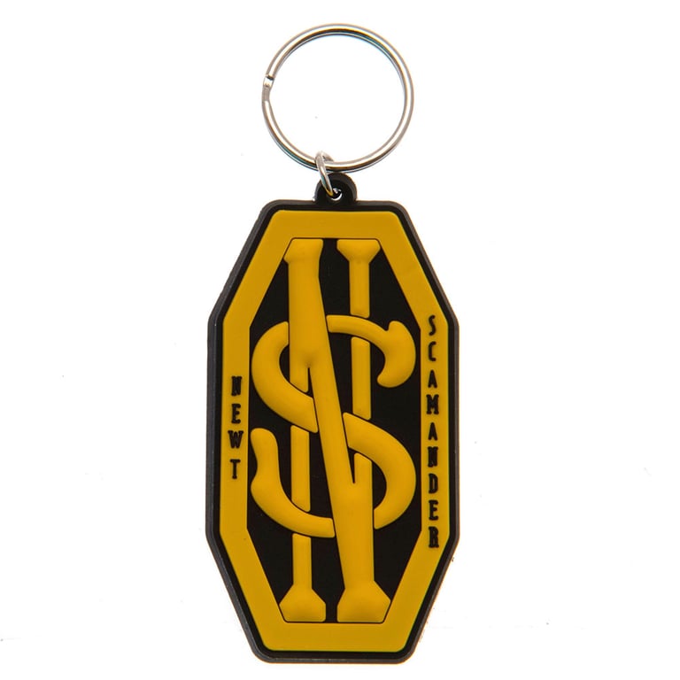 Fantastic Beasts Newt Scamander PVC Keyring - Durable & Detailed Keychain with Chain