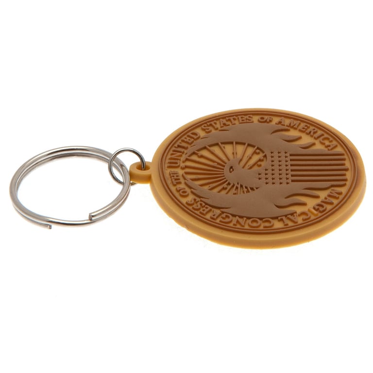 Fantastic Beasts Macusa PVC Keyring - Durable 5mm Thick Keychain with Chain and Split Ring