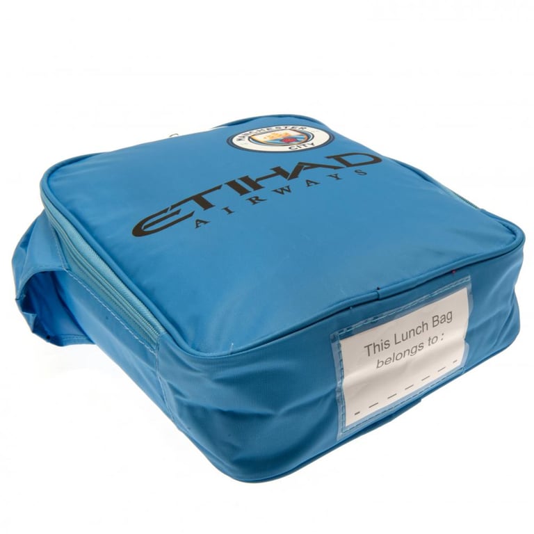 Manchester City FC Kit Lunch Bag - Double Zipped Opening with Club Crest & Carry Handle