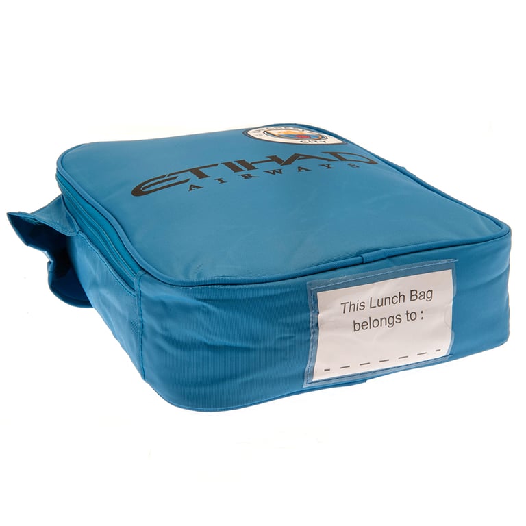 Manchester City FC Kit Lunch Bag - Double Zipped Opening with Club Crest & Carry Handle