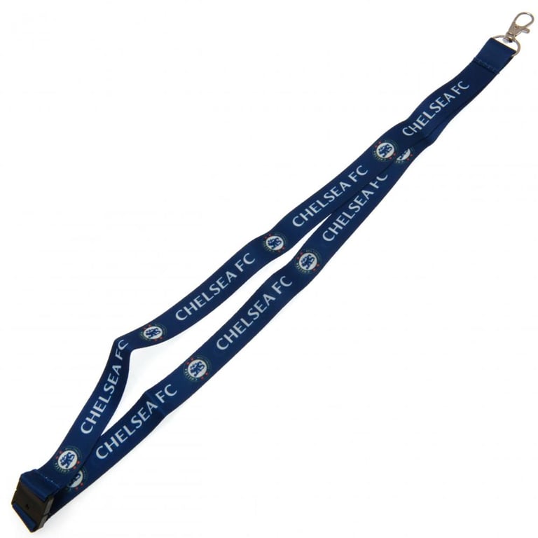 Chelsea FC Printed Nylon Lanyard - ID Card Holder & Keychain