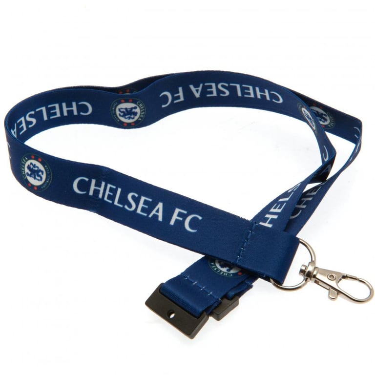 Chelsea FC Printed Nylon Lanyard - ID Card Holder & Keychain