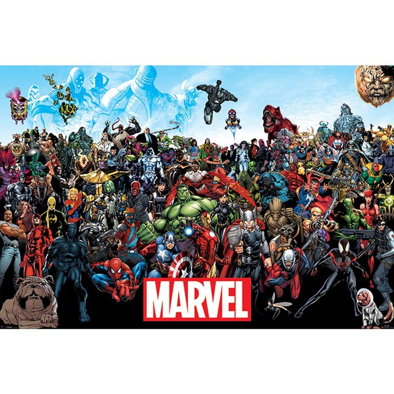 Marvel Universe Rolled Maxi Poster - High Resolution Artwork on 150gsm Gloss Paper