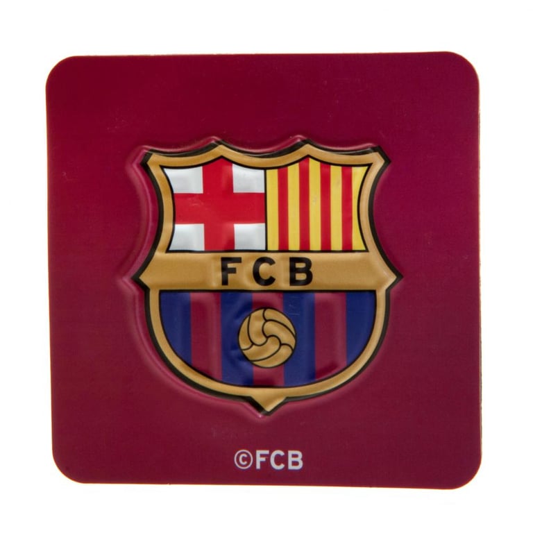 FC Barcelona 3D Raised Design Claret Crest Personalized Fridge Magnet