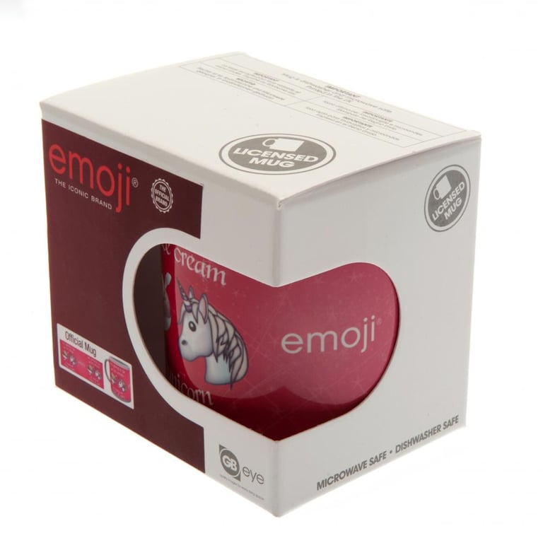 Ceramic Unicorn Emoji Mug - Coffee Mug with Ice Cream and Unicorn Design