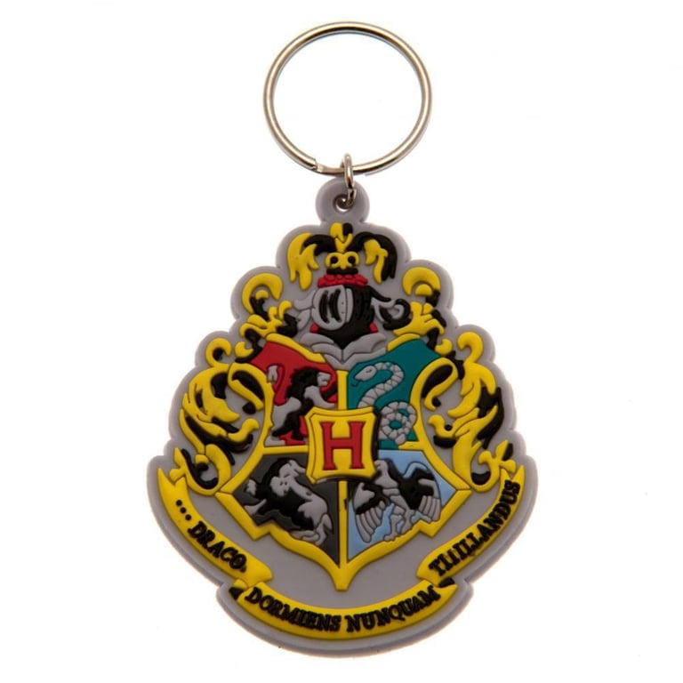 Harry Potter Hogwarts 5mm Thick PVC Keychain Keyring