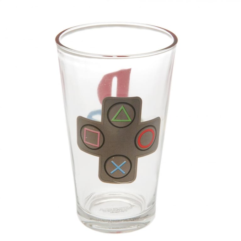 PlayStation Large Glass - Classic Logo Print Home Decor