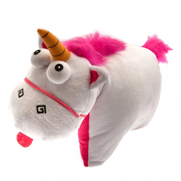 Despicable Me Fluffy Unicorn Folding Cushion - Soft Plush & High Quality Pillow