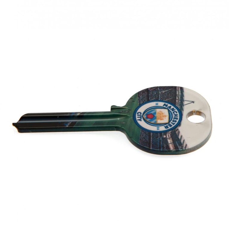 Manchester City FC Stadium Door Key - Cut Blank Key with Club Crest Design