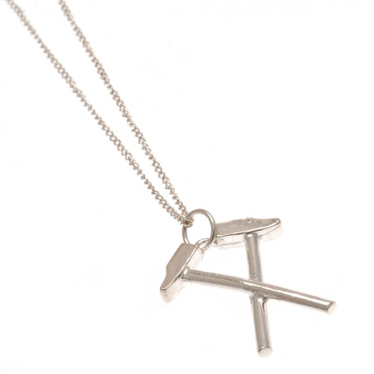 West Ham United FC Sterling Silver Pendant & Chain Necklace