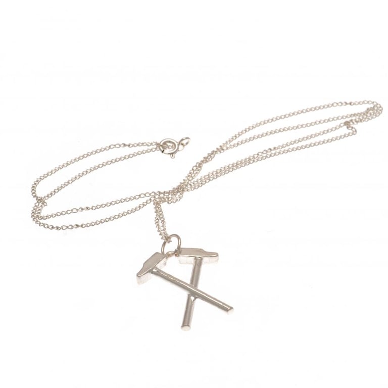 West Ham United FC Sterling Silver Pendant & Chain Necklace