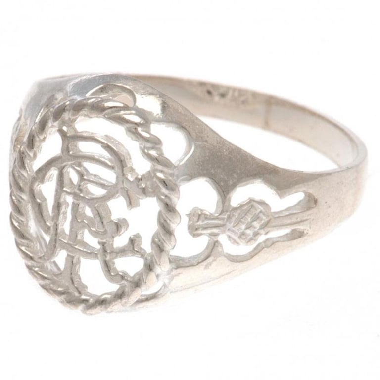Rangers FC Sterling Silver Crest Design Ring