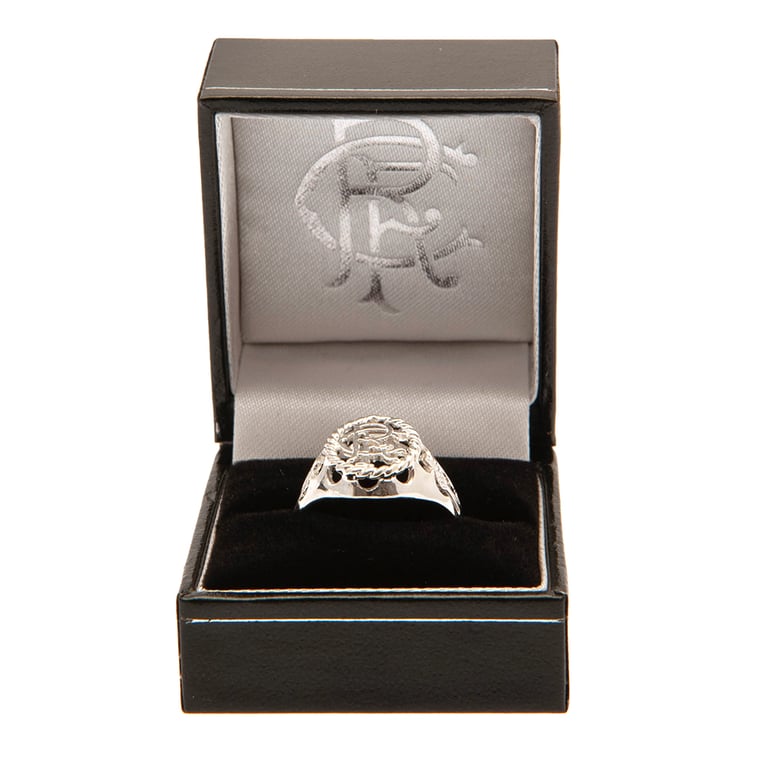 Rangers FC Sterling Silver Crest Design Ring