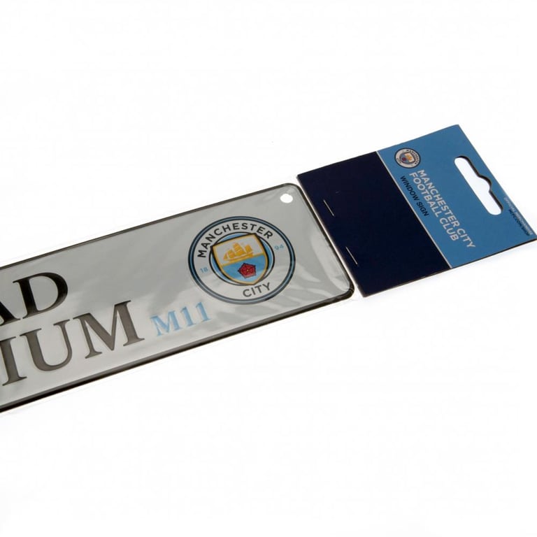 Manchester City FC Etihad Stadium Metal Window Sign