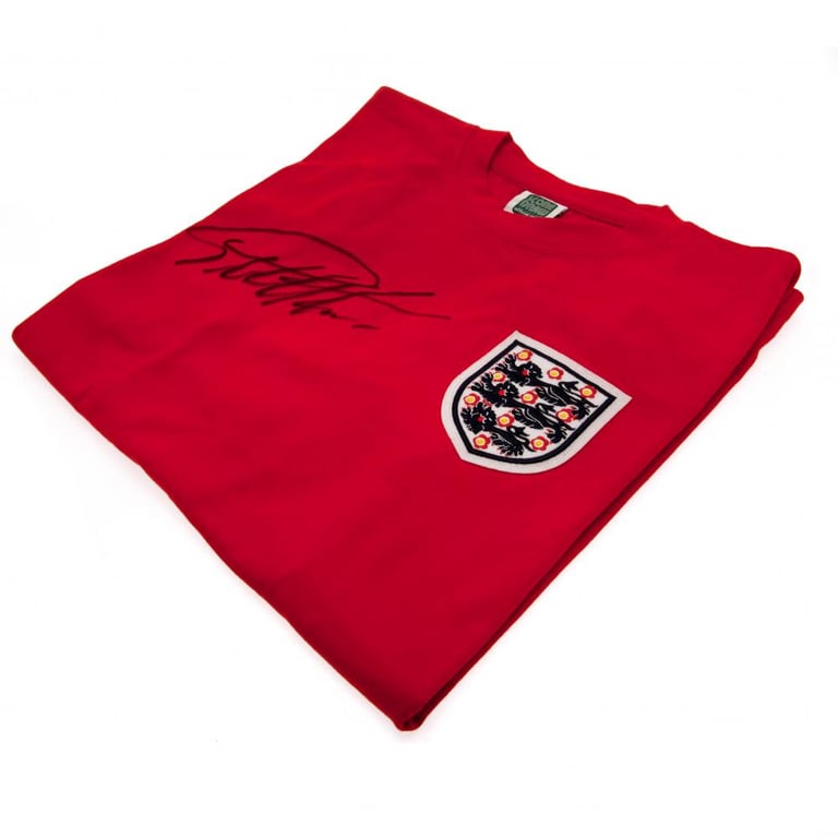 England FA 1966 World Cup Sir Geoff Hurst Signed Replica Shirt - Authenticated