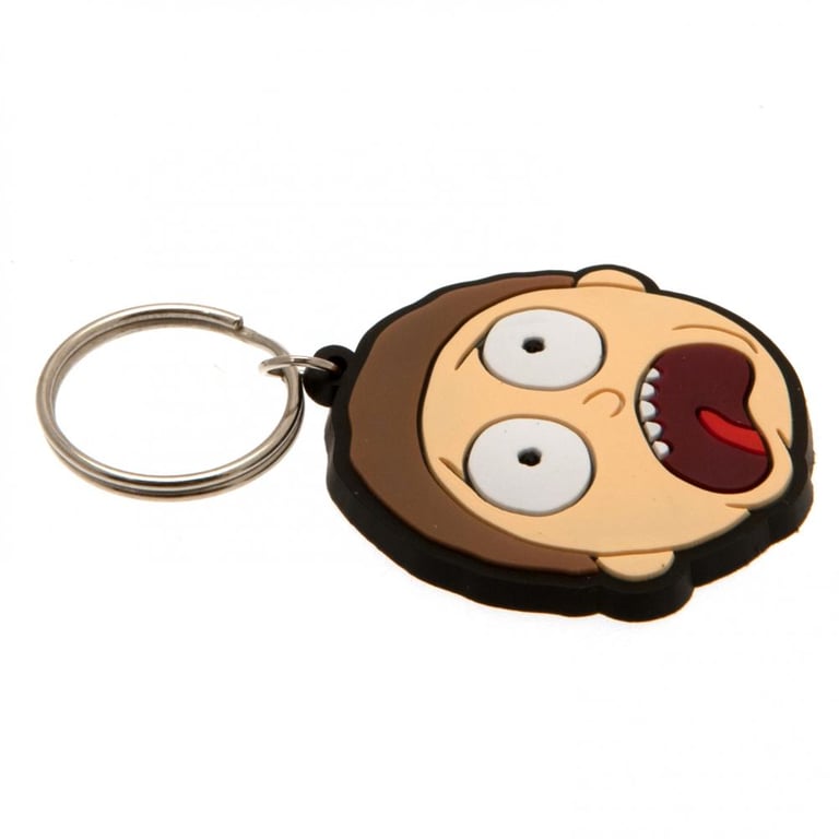 Rick And Morty Scared Morty 5mm Durable PVC Keychain with Chain