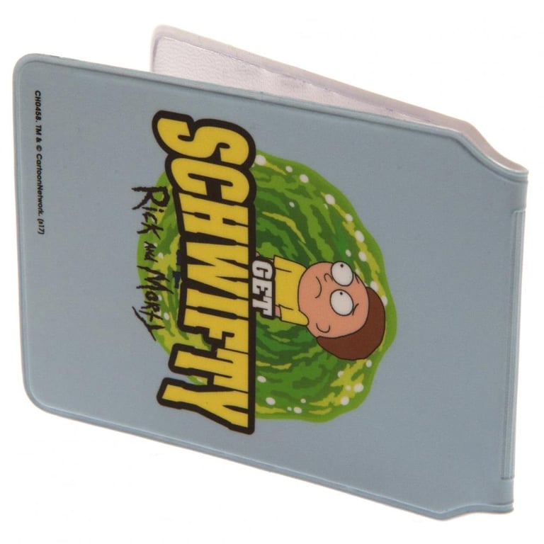 Rick And Morty 2-Pocket PVC Folding Pouch Card Holder - Travel Organizer for Up to 4 Cards