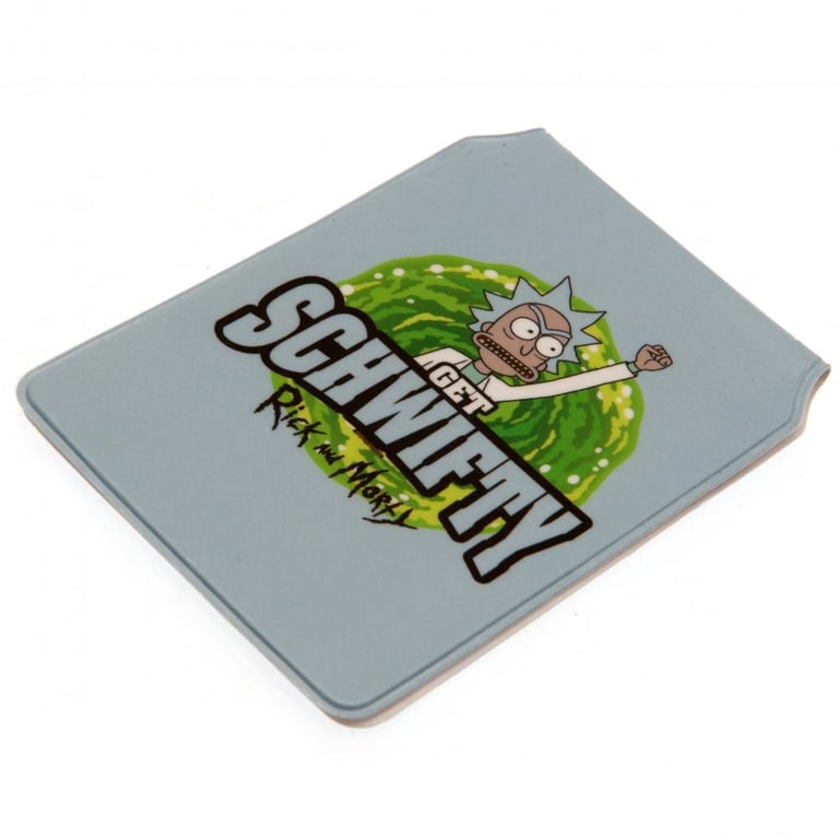 Rick And Morty 2-Pocket PVC Folding Pouch Card Holder - Travel Organizer for Up to 4 Cards