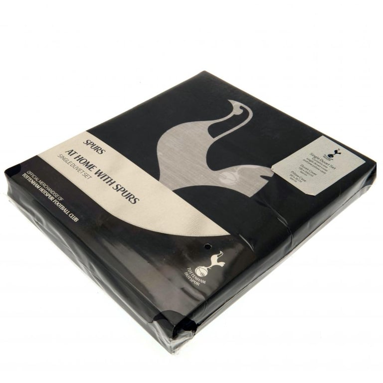 Tottenham Hotspur FC Pulse Reversible Duvet Set - Machine Washable Crest Design Bedding