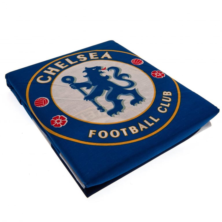 Chelsea FC Pulse Reversible Duvet Set - Club Crest Design, Full Colour